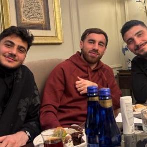 Beşiktaşlı futbolcuların aileleri beraber iftar yaptı