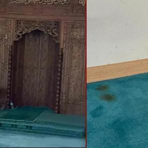 Sabah namazına giden cemaat şoke oldu: Camiye &ccedil;irkin saldırı!