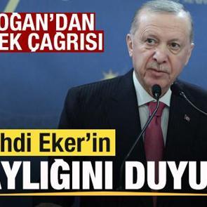 Başkan Erdoğan, Mehdi Eker'in adaylığını duyurdu! Destek &ccedil;ağrısı yaptı