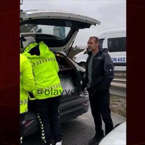 Drone destekli trafik denetimlerinde hatalı s&uuml;r&uuml;c&uuml; ekiplerle tartıştu