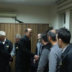 Başkan Altay'dan gece mesaisindeki personele ziyaret 