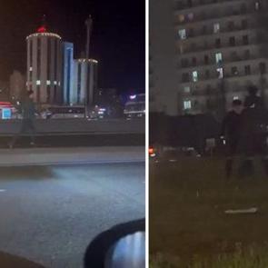 E-5&rsquo;te film gibi hırsızlık operasyonu: Minib&uuml;sle kovaladılar