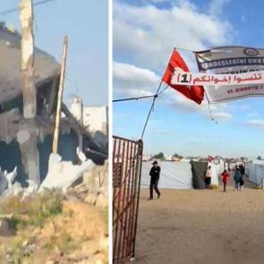 Gazze&rsquo;de kardeşlik &ccedil;adır kampına saldırı: Yaralananlar var