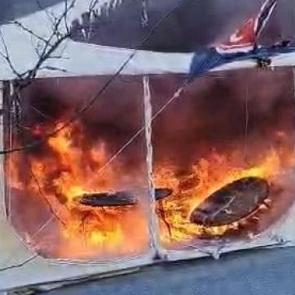 İstanbul'da iftar &ccedil;adırında yangın!