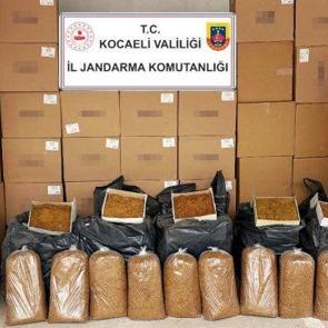 Kocaeli'de jandarma ekiplerinden ka&ccedil;ak&ccedil;ılara 1 milyon liralık darbe