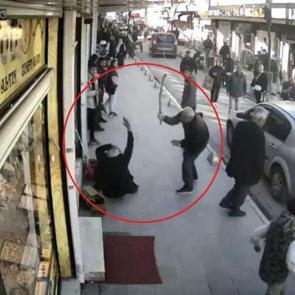 Mardin'de sokak ortasında sopalı kavga