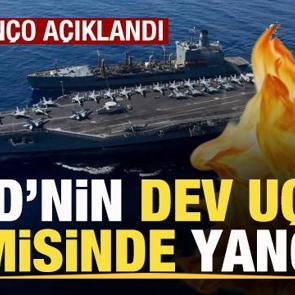 Son dakika: ABD'nin dev savaş gemisinde yangın! Bilan&ccedil;o a&ccedil;ıklandı