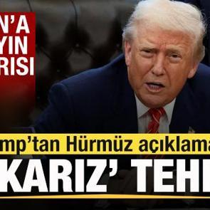 Trump'tan son dakika H&uuml;rm&uuml;z Boğazı a&ccedil;ıklaması 'Yakarız' tehdidi