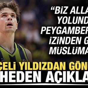 Fenerbah&ccedil;eli yıldızdan g&ouml;n&uuml;lleri fetheden a&ccedil;ıklama: Biz Allah'ın yolundan giden M&uuml;sl&uuml;manız