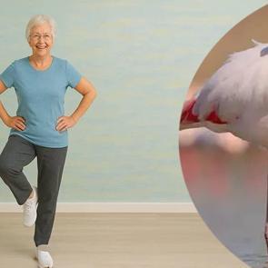 Flamingo testinin sonu&ccedil;ları şaşırtıcı: Tek ayak &uuml;zerinde durun, bedeniniz ka&ccedil; yaşında &ouml;l&ccedil;&uuml;n!