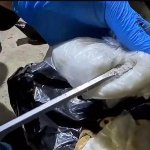 Mutfak t&uuml;p&uuml;ne zulalanmış 8 kilo 300 gram metamfetamin ele ge&ccedil;irildi