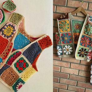 2026 tığ işi yelek modelleri! Birbirinden g&uuml;zel pinterest tığ işi yelek modelleri