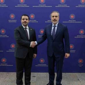 Bakan Fidan, Suriyeli mevkidaşıyla g&ouml;r&uuml;şt&uuml;