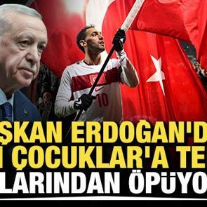 Başkan Erdoğan'dan Bizim &Ccedil;ocuklar'a tebrik! "Alınlarından &ouml;p&uuml;yorum"