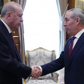 Cumhurbaşkanı Erdoğan, Filistin Devlet Başkan Yardımcısı H&uuml;seyin eş-Şeyh'i kabul etti