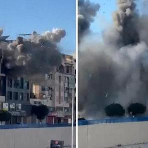 İsrail L&uuml;bnan'ın başkentini vurdu: Havalimanı bombalandı!