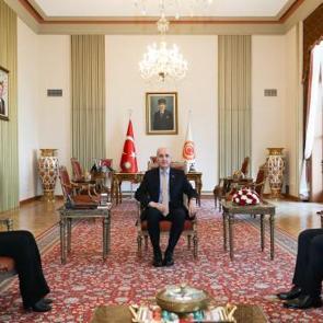 TBMM Başkanı Kurtulmuş, DEM Parti heyetini kabul etti