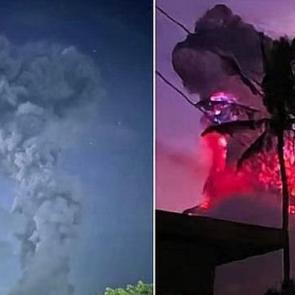 Filipinler'de iki yanardağda patlama