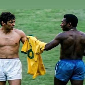 Bir fotoğrafa sığan tarih: İki efsane, Pele ve Lucescu yan yana