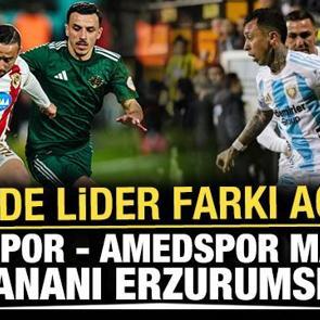 Esenler Erokspor-Amedspor ma&ccedil;ının kazananı Erzurumspor! Lider farkı a&ccedil;ıyor