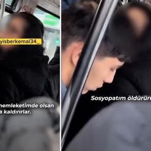 İstanbul&rsquo;da toplu taşımada s&ouml;zl&uuml; d&uuml;ello: &lsquo;Sosyopatım, &ouml;ld&uuml;r&uuml;r&uuml;m lan seni&rsquo;