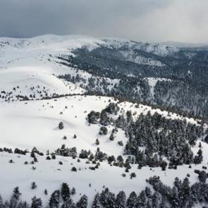 Kilometrelerce yolu bu manzara i&ccedil;in aştılar! 2 bin 77 rakımda g&ouml;rsel ş&ouml;len