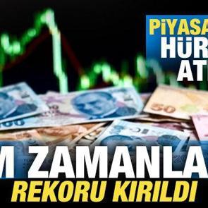 Borsada H&uuml;rm&uuml;z ateşi! T&uuml;m zamanların rekoru kırıldı! Piyasalar u&ccedil;uşa ge&ccedil;ti