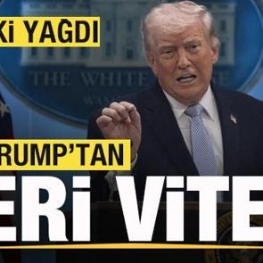 B&uuml;y&uuml;k tepki &ccedil;ekmişti! Tansiyon y&uuml;kseldi! Trump'tan geri vites!