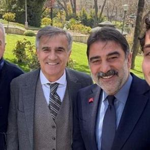 Trabzonspor'un iki efsanesi aynı karede! Şenol G&uuml;neş ve &Uuml;nal Karaman TBMM'de buluştu