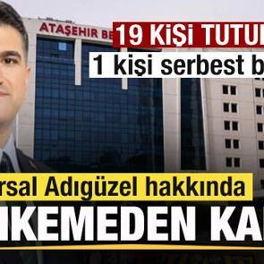 Ataşehir Belediye Başkanı Onursal Adıg&uuml;zel hakkında mahkemeden karar