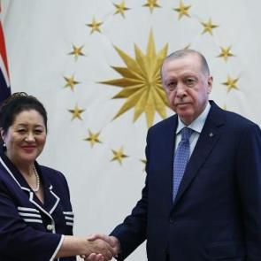 Cumhurbaşkanı Erdoğan, Cindy Kiro'yu kabul etti
