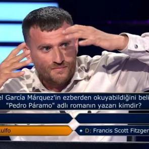 Sorunun cevabını bilmiyordu: "Valla sallayacağım" dedi ve tutturdu!