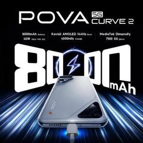TECNO'dan 8000 mAh bataryalı POVA Curve 2