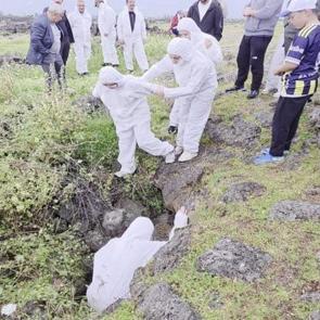 İğne deliğinden girdiler: Hatay&rsquo;daki lav t&uuml;p&uuml; mağarası hayran bırakıyor