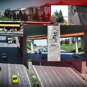 İstanbul'da korkutan manzara! Yola d&ouml;k&uuml;lmeye başladı: Her g&uuml;n binlerce yaya kullanıyor