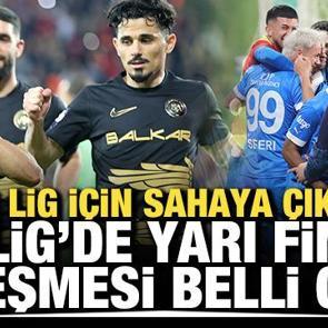 S&uuml;per Lig i&ccedil;in sahaya &ccedil;ıktılar! 1. Lig&rsquo;de yarı final eşleşmesi belli oldu