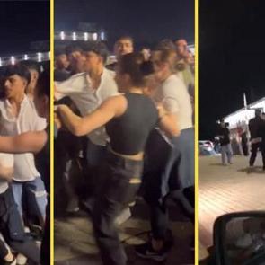 Poizi konserinde meydan savaşı: Tekme ve yumruklar havada u&ccedil;uştu