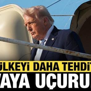 Trump bir &uuml;lkeyi daha tehdit etti: Sizi havaya u&ccedil;ururuz!