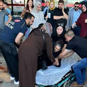 Elazığ'da terminalde dehşet anları: Kurt cinsi k&ouml;pek kadına saldırdı