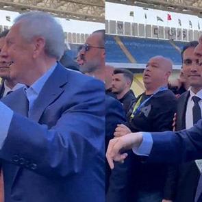 Hakan Safi destek&ccedil;ilerinin karşısına dikilen Aziz Yıldırım: Ben buradayım!