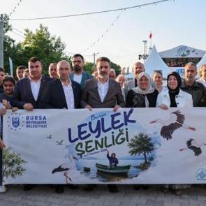 "Bursa Leylek Şenliği" coşkusu sokaklara taştı 