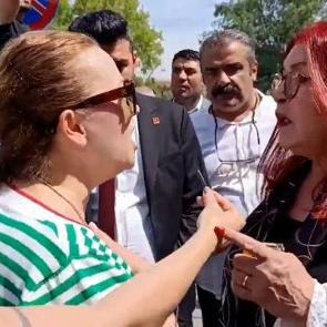 Kılı&ccedil;daroğlu ve &Ouml;zel destek&ccedil;isi kadınlar arasında hain tartışması!