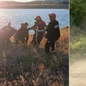 Atıyla birlikte girdiği g&ouml;lette hayatını kaybetti