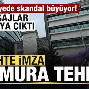 Belediyede skandal b&uuml;y&uuml;yor! Sahte imza memura tehdit! Mesajlar ortaya &ccedil;ıktı