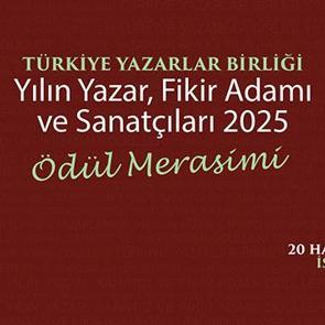 T&uuml;rkiye Yazarlar Birliği 2025 &Ouml;d&uuml;lleri sahiplerini buluyor