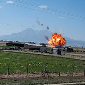 Niğde'de havai fişek fabrikasındaki patlama g&uuml;venlik kamerasında