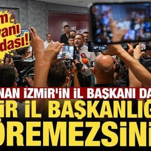 Yeni atanan İzmir'in il başkanı da şaşırdı! Makam odası yanı yatak odası!