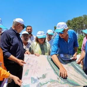 Başkan Şahin'den yapımı devam eden Karkamış Kuş G&ouml;zlem Noktası'na ziyaret!