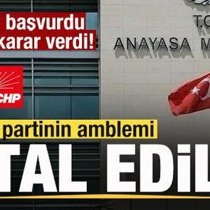 CHP başvurdu, AYM karar verdi! Bir partinin amblemi iptal edildi