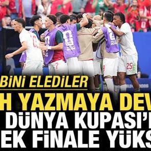 Tarih yazmaya devam ediyorlar! Fas, D&uuml;nya Kupası'nda &ccedil;eyrek finalde